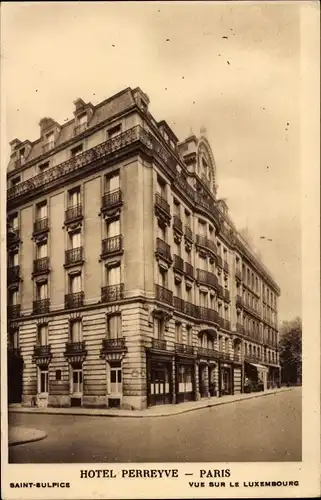 Ak Paris VI, Rue Madame, Hotel Perreyve