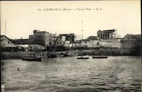 Ak Casablanca Marokko, le Port