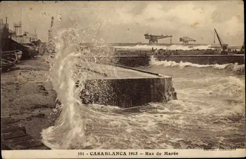 Ak Casablanca Marokko, Raz de Maree