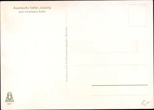 Ak Leipzig in Sachsen, Auerbachs Keller, großes Weinfass