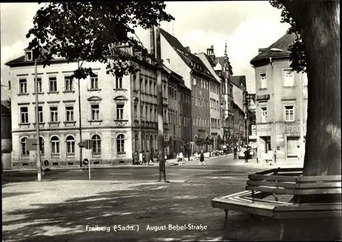 Ak Freiberg in Sachsen, August-Bebel-Straße, Apotheke