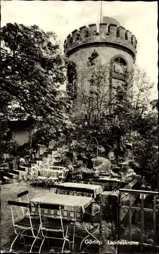 Ak Görlitz in der Lausitz, HOG Landeskrone, Kleiner Turm