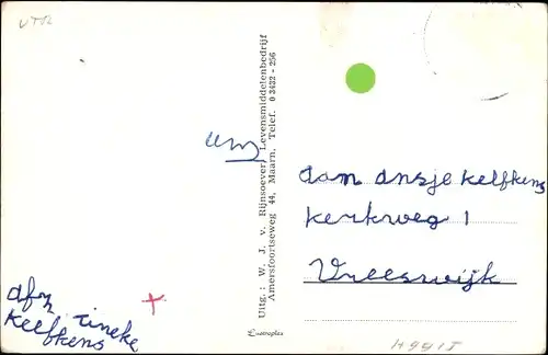 Ak Maarn Utrecht, R.K. Kerk en Pastorie