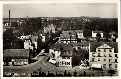 Ak Großröhrsdorf in Sachsen, Blick vom Rathaus