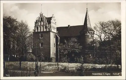 Ak Netzschkau im Vogtland, Schloss