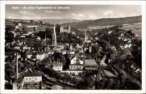 Ak Mylau Reichenbach im Vogtland, Panorama