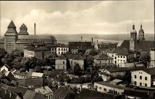 Ak Wurzen in Sachsen, Dom St. Marien, Blick auf den Ort, Häuser