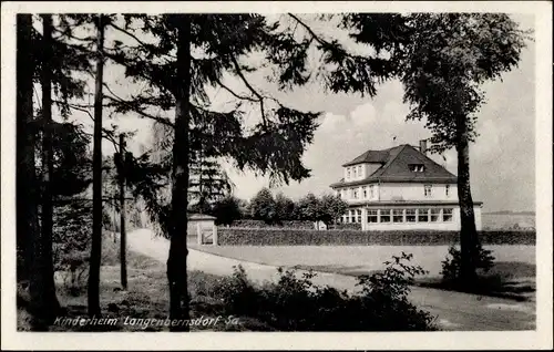 Ak Langenbernsdorf in Sachsen, Kinderheim