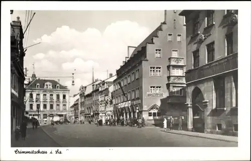 Ak Crimmitschau in Sachsen, Thiemestraße, Herrengasse
