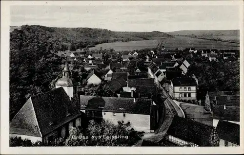 Ak Leißling Weißenfels in Sachsen Anhalt, Panorama