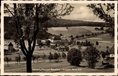 Ak Rehefeld Zaunhaus Altenberg im Erzgebirge, Panorama vom Ort