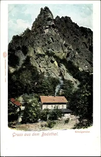 Ak Thale im Harz, Bodetal, Königsruhe