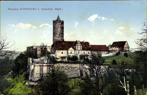 Ak Schönburg b. Naumburg Saale, Burgruine Schönburg