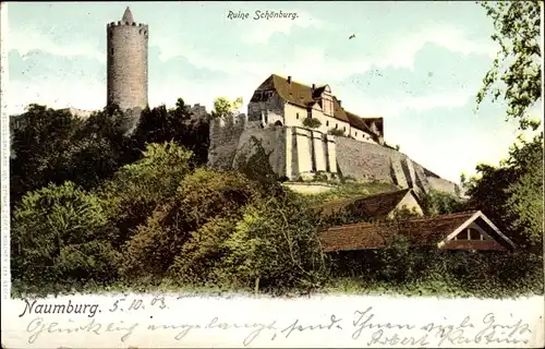 Ak Schönburg an der Saale Burgenlandkreis, Ruine Schönburg