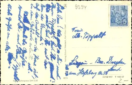 Ak Eppendorf in Sachsen, Panorama