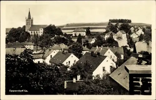 Ak Eppendorf in Sachsen, Teilansicht der Stadt, Kirche