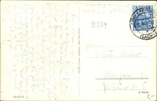 Ak Eppendorf in Sachsen, Teilansicht der Stadt, Kirche