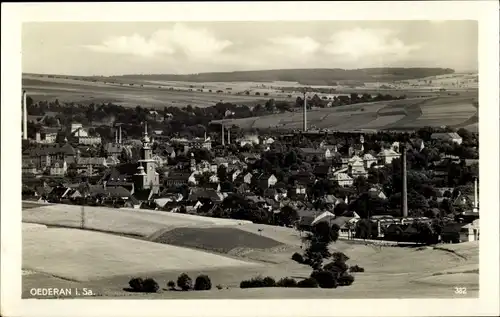 Ak Oederan in Sachsen, Panorama vom Ort und Umgebung