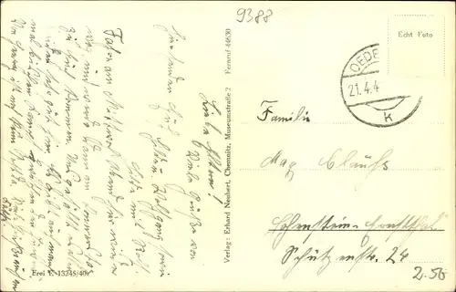 Ak Oederan in Sachsen, Markt, Rathaus, Ratskeller