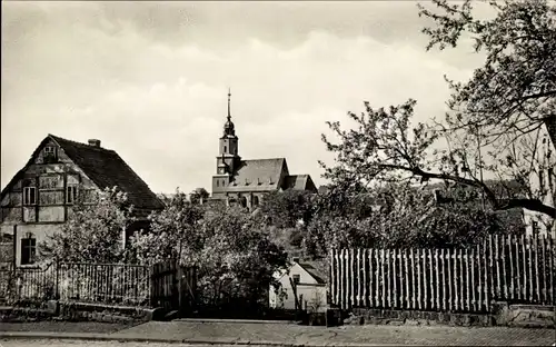 Ak Oederan in Sachsen, Blick zur Kirche