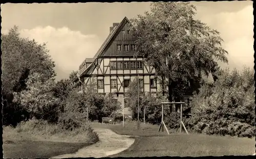 Ak Bergen im Vogtland, Jugendherberge Thomas Müntzer