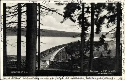 Ak Grünbach im Vogtland, Talsperre
