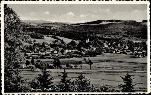 Ak Bergen im Vogtland, Panorama