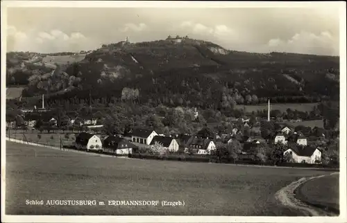 Ak Erdmannsdorf Augustusburg Erzgebirge, Panorama, Schloss Augustusburg
