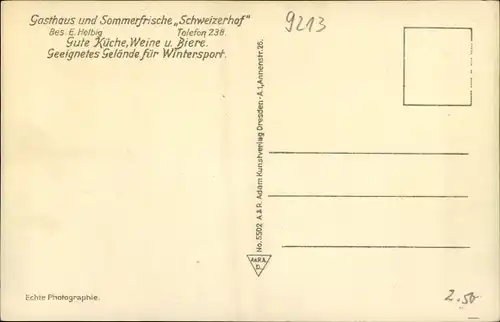 Ak Rechenberg Bienenmühle Erzgebirge, Blick vom Schweizerhof aufs Muldental