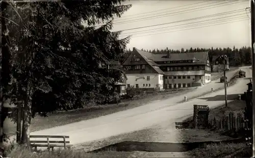 Ak Mühlleithen Klingenthal im Vogtland Sachsen, HO Hotel Buschhaus