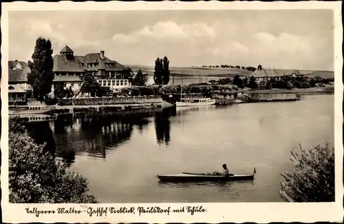 Ak Malter Dippoldiswalde, Talsperre Malter, Gasthof Seeblick, Paulsdorf mit Schule