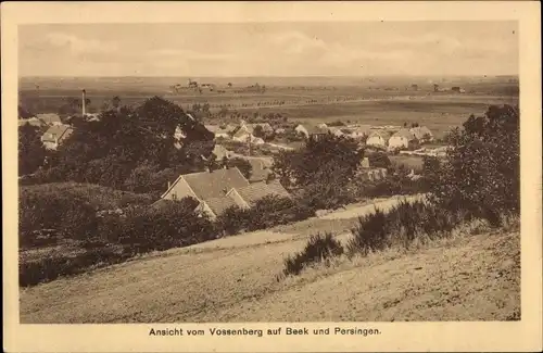 Ak Beek Gelderland Niederlande, Ansicht vom Vossenberg, Persingen