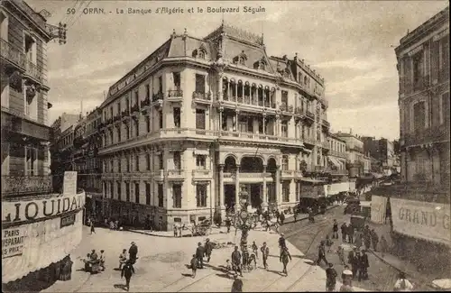 Ak Oran Algerien, La Banque d'Algerie, Le Boulevard Séguin