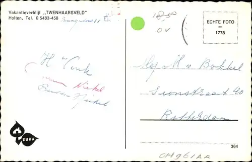 Ak Holten Overijssel Niederlande, Vakantieverblijf Twenhaarsveld
