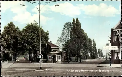 Ak Oldenzaal Overijssel, Haerstraat en Spoorstraat