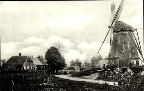 Ak Den Ham Overijssel, Korenmolen De Goede Hoop