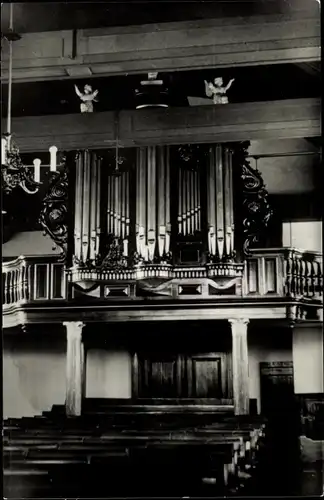 Ak Mastenbroek Overijssel Niederlande, Ned. Herv. Kerk, Orgel