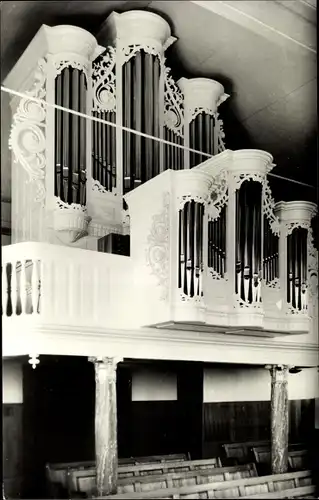 Ak Mastenbroek Overijssel Niederlande, Ned. Herv. Kerk, Orgel