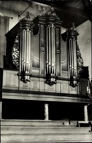 Ak Blokzijl Overijssel Niederlande, Ned. Herv. Kerk, Orgel