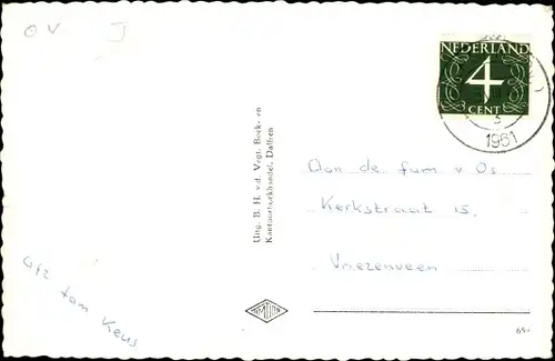 Ak Dalfsen Overijssel, Huize Den Berg