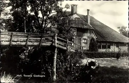 Ak Giethoorn Overijssel Niederlande, Holl. Venetie