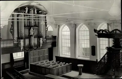 Ak Zwartsluis Overijssel Niederlande, Ned. Herv. Kerk, Orgel