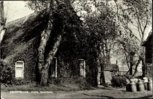 Ak Zwartsluis Overijssel, Romantiek rond oude Boerderij