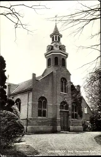 Ak Okkenbroek Overijssel, Ned. Herv. Kerk