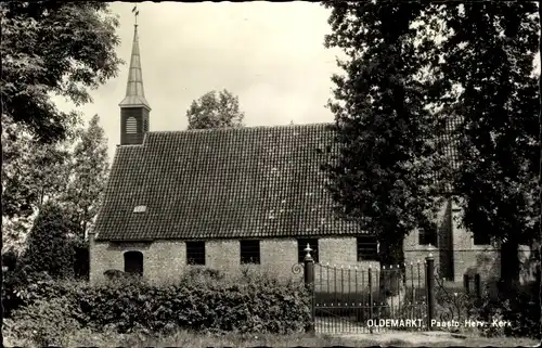 Ak Oldemarkt Overijssel, Paasto Herv. Kerk