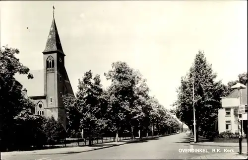 Ak Overdinkel Losser Overijssel, R. K. Kerk