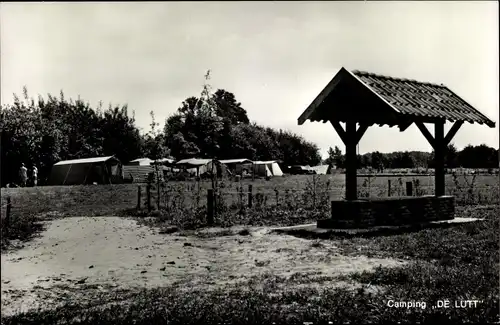 Ak De Lutte Overijssel. Hotel-Cafe De Lutt, Camping