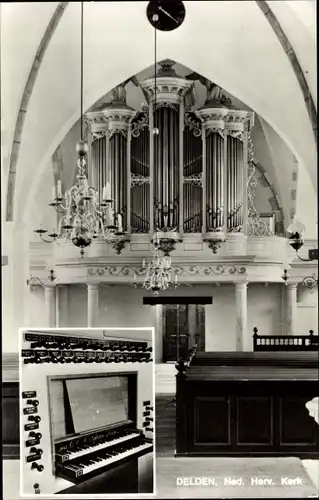 Ak Delden Hof van Twente Overijssel Niederlande, N. H. Kerk, Interieur, Orgel