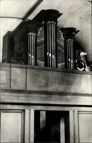 Ak Giethoorn Overijssel Niederlande, Ned. Herv. Kerk, Interieur, Orgel