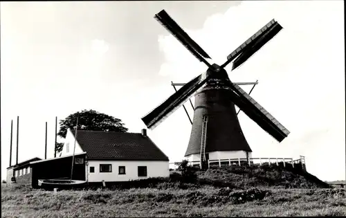 Ak Alkemade Südholland Niederlande, De Veendermolen van de Veenderpolder Ao. 1934